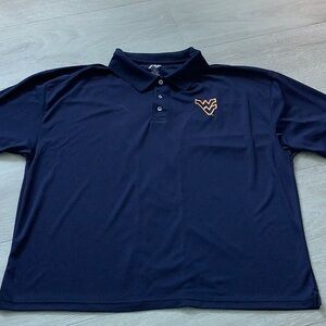 ProPlayer West Virginia Mens Navy Polo Shirt. Size 2XL